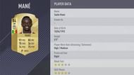 Sadio Mane's FIFA 18 card